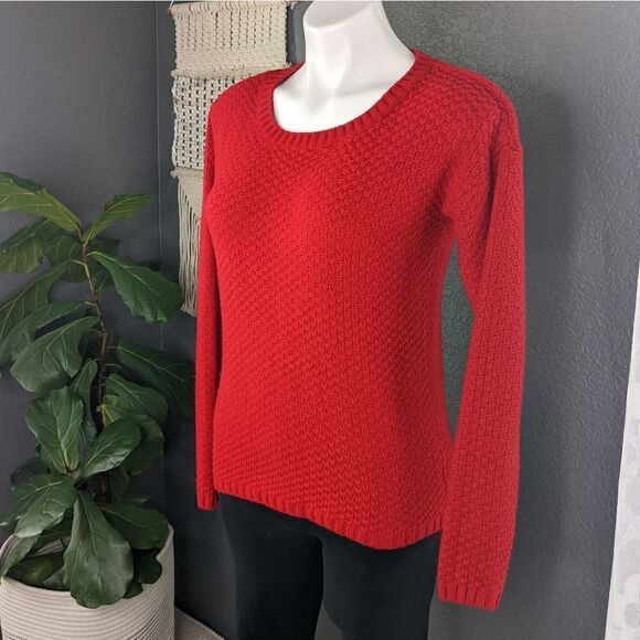Ana Red Knit Sweater - Picture 2 of 9
